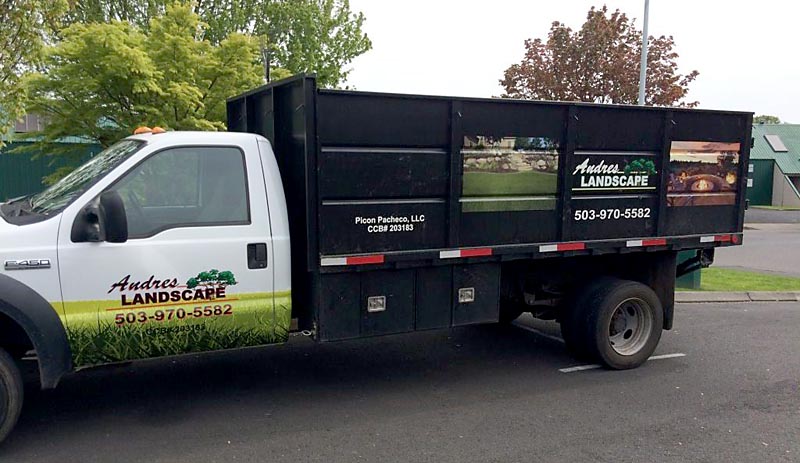 Best Vehicle to Wrap for Andres Landscaping